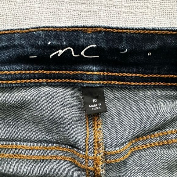 Inc Women’s Denim Shorts Cuff Boho Jorts  SZ 10 - Picture 11 of 14